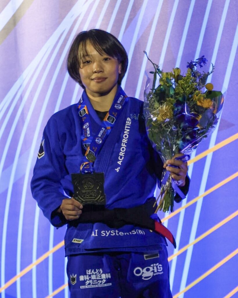 ムンジアル2024で銅メダルを獲得した池田海南江選手の表彰シーン