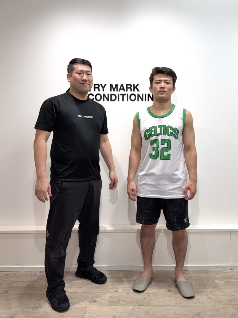 TRY MARK訪問時の加藤源大選手との2ショット